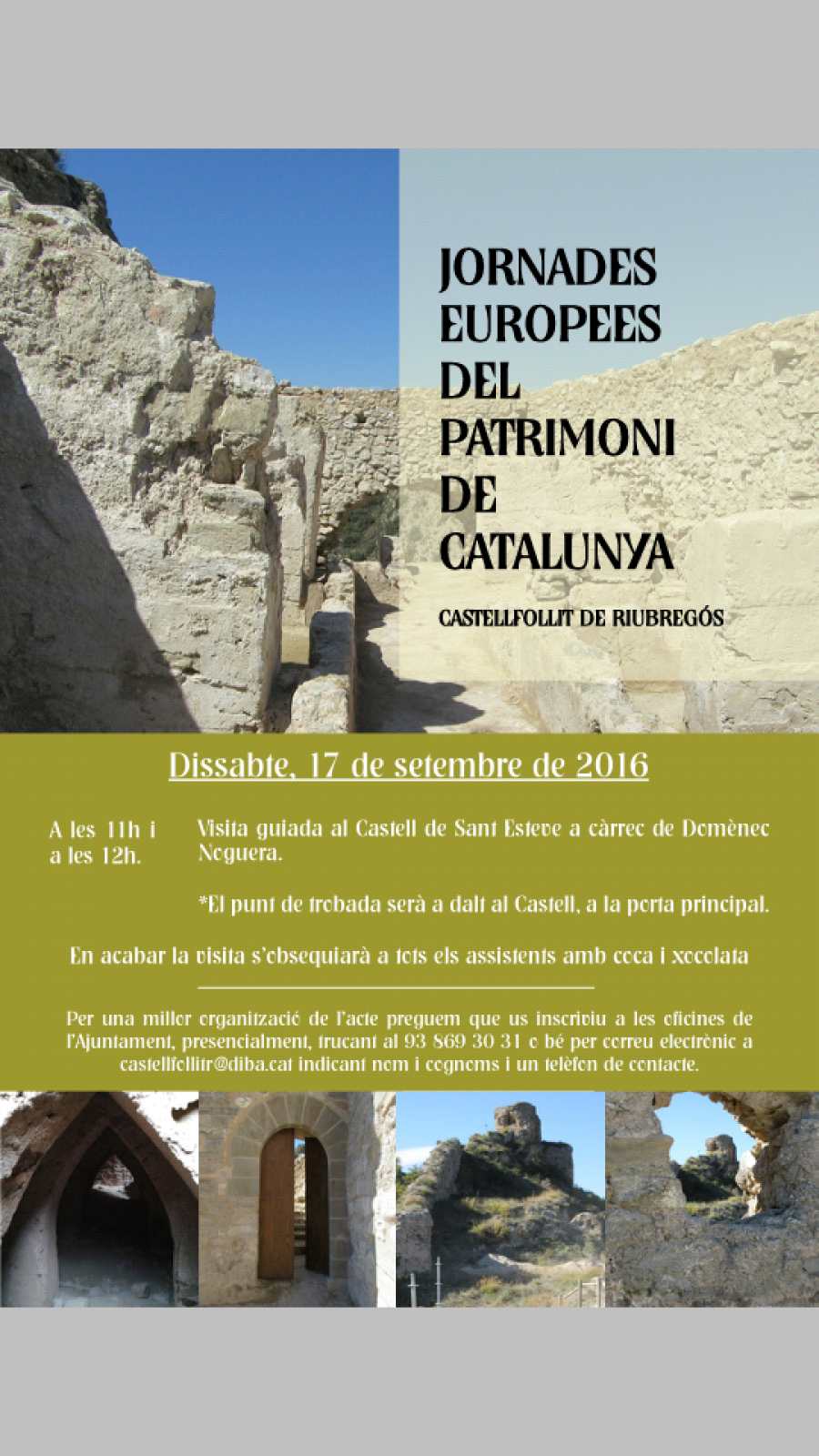 cartell Castell de Sant Esteve